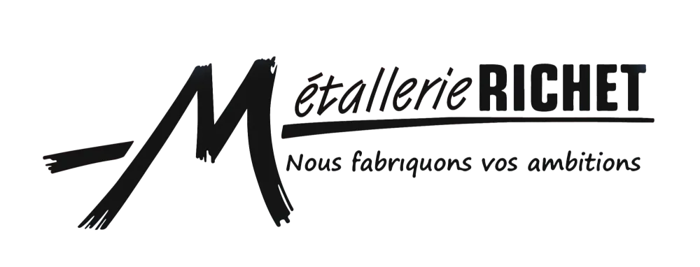 logotype - metallerie richet noir